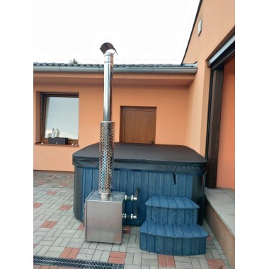 MONACO OUT - Hot tub with external stove