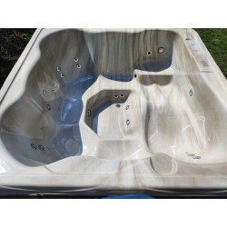MONACO OUT – Tinozza quadrata acrilica con stufa esterna