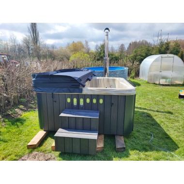 MONACO OUT - Hot tub with external stove