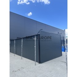 Outdoor gazebo 10x4 m