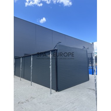 Gazebo da esterno in legno 10 x 4 m
