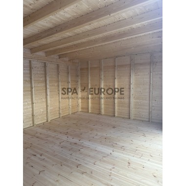 Gazebo da esterno in legno 10 x 4 m