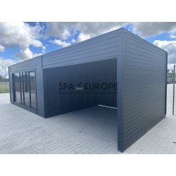 Gazebo da esterno in legno 10 x 4 m
