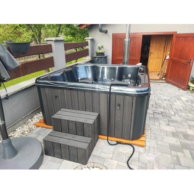 MONACO OUT ACRYL Badefass Whirlpool Jacuzzi Hot Tub mit Zubehör und FREI GELIEFERT