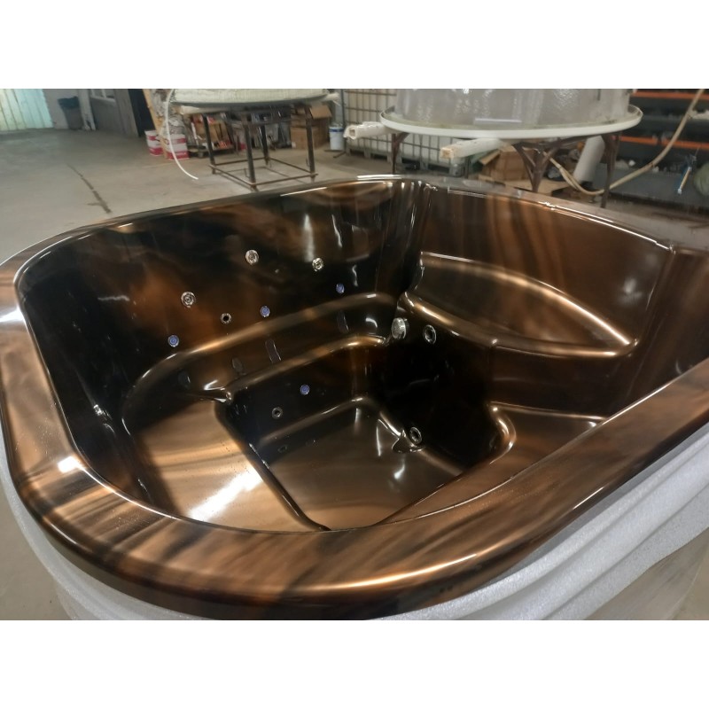 MUNICH – Tinozza acrilica con stufa integrata e accessori