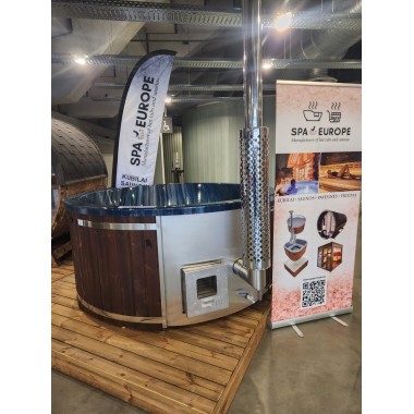 Akrilinis kubilas su integruota krosnele  - paruoštas vežimui