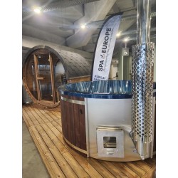 Akrilinis kubilas su integruota krosnele  - paruoštas vežimui