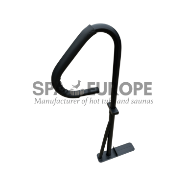 Corrimano in metallo nero per tinozza