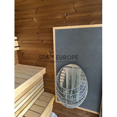 Sauna cubica da esterno CS16+R, 2-4 posti