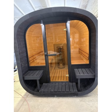 Gartensauna CS25T Eco 250 cm mit Harvia Cilindro 9 kW Saunaofen
