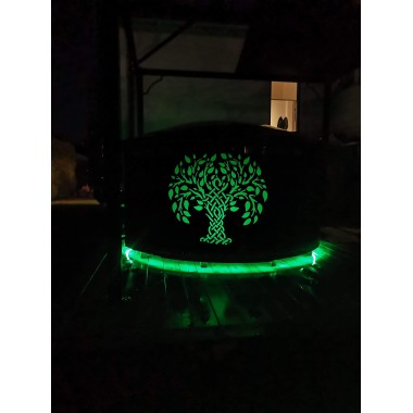 Decorazione in metallo per tinozza – Albero
