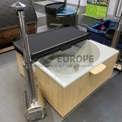 EYE – Tinozza quadrata con stufa esterna