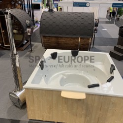 EYE – Tinozza quadrata con stufa esterna