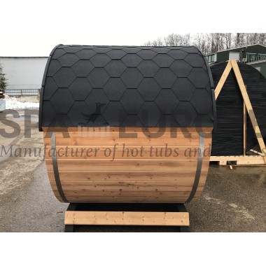 Sauna a botte da esterno BS16, 2-4 posti