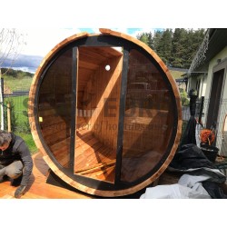 Sauna a botte da esterno BS20, 2-4 posti