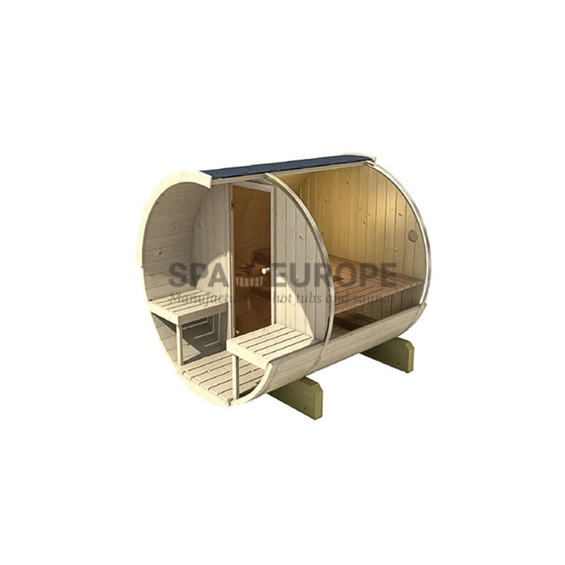 Sauna a botte da esterno BS20, 2-4 posti