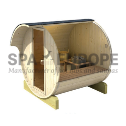 Sauna a botte da esterno BS22, 2-4 posti