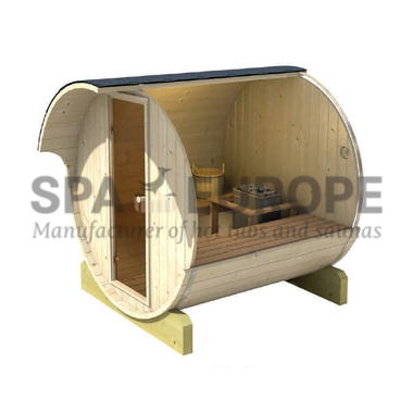Sauna a botte da esterno BS22, 2-4 posti