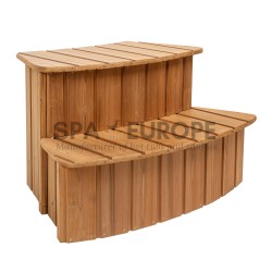 Scaletta in legno a due gradini per tinozza