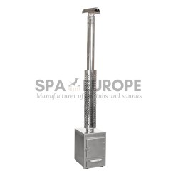 50 cm holzbefeuerte Außenheizung